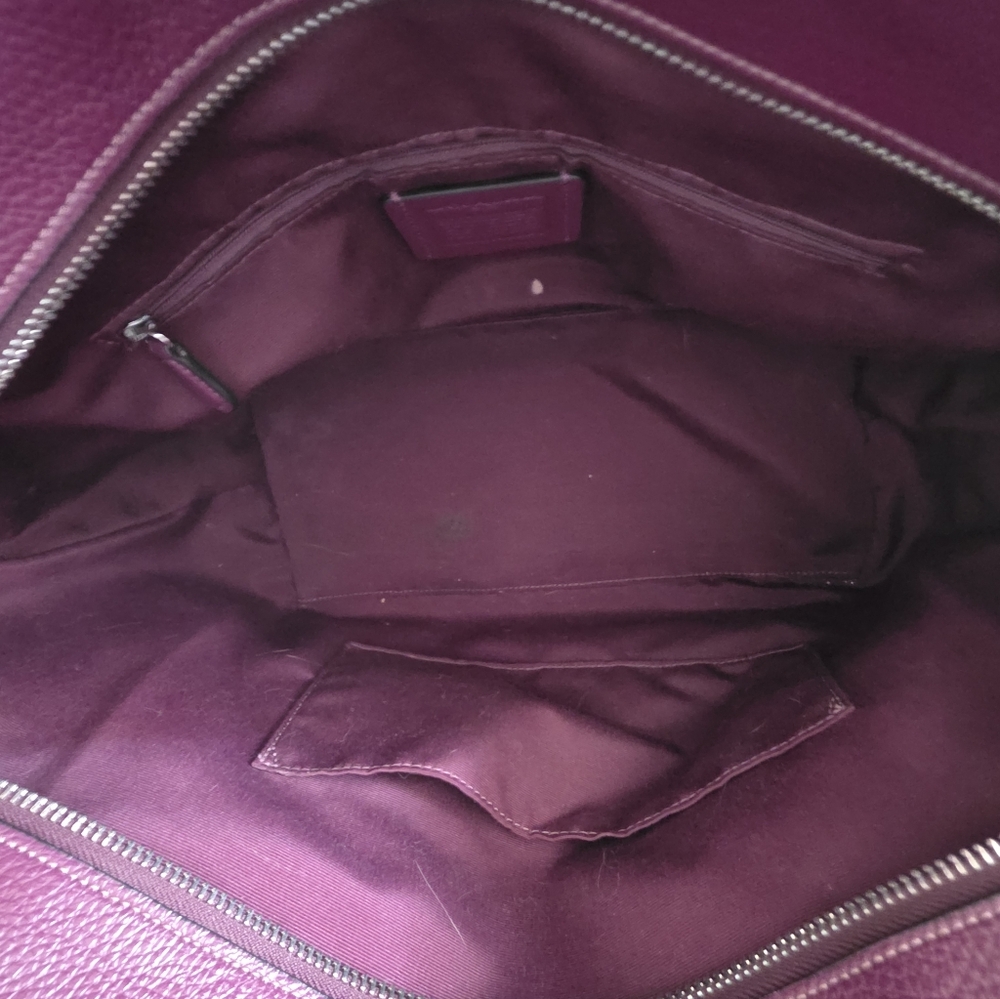 Coach Meadow- Deep Berry -pebbled leather G2339-CM074 - Picture 4 of 10